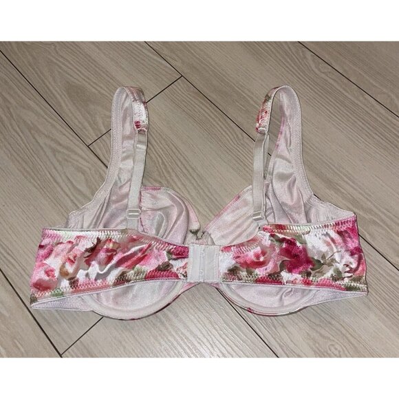 Vintage Maidenform Satin Seduction 7819 Unpadded Underwire Bra Floral Womens 38B - Picture 4 of 6